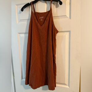 Oversized burnt orange dress